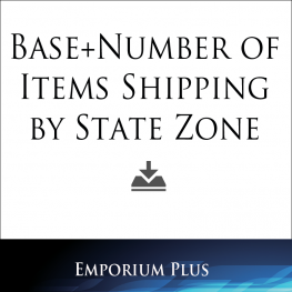 Base + Number of Items Shipping by State Zone