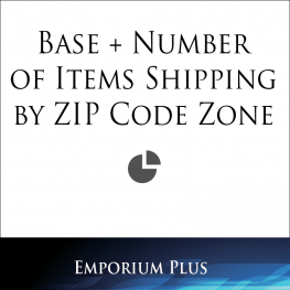 Base + Number of Items Shipping by ZIP Code Zone