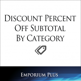 Discount Percent Off Subtotal By Category