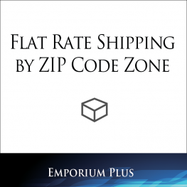 Flat Rate Shipping by ZIP Code Zone