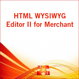 HTML WYSIWYG Editor II for Merchant v5+