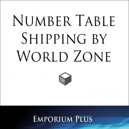 Number Table Shipping by World Zone