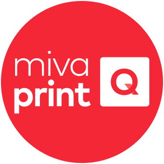 Miva Print Q logo.