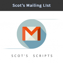 Scot's Mailing List 3.37